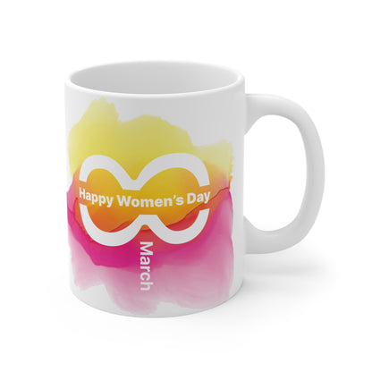 Happy Women’s Day Colorful Mug – 11oz Inspirational Gift for Women