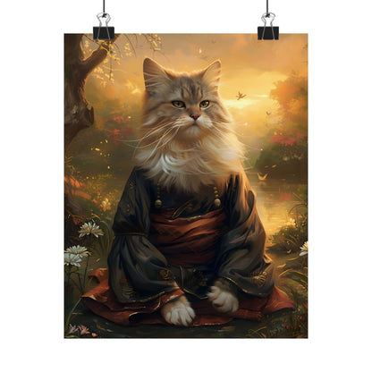 Enchanted Cat Art Poster - Whimsical Home Decor for Animal Lovers